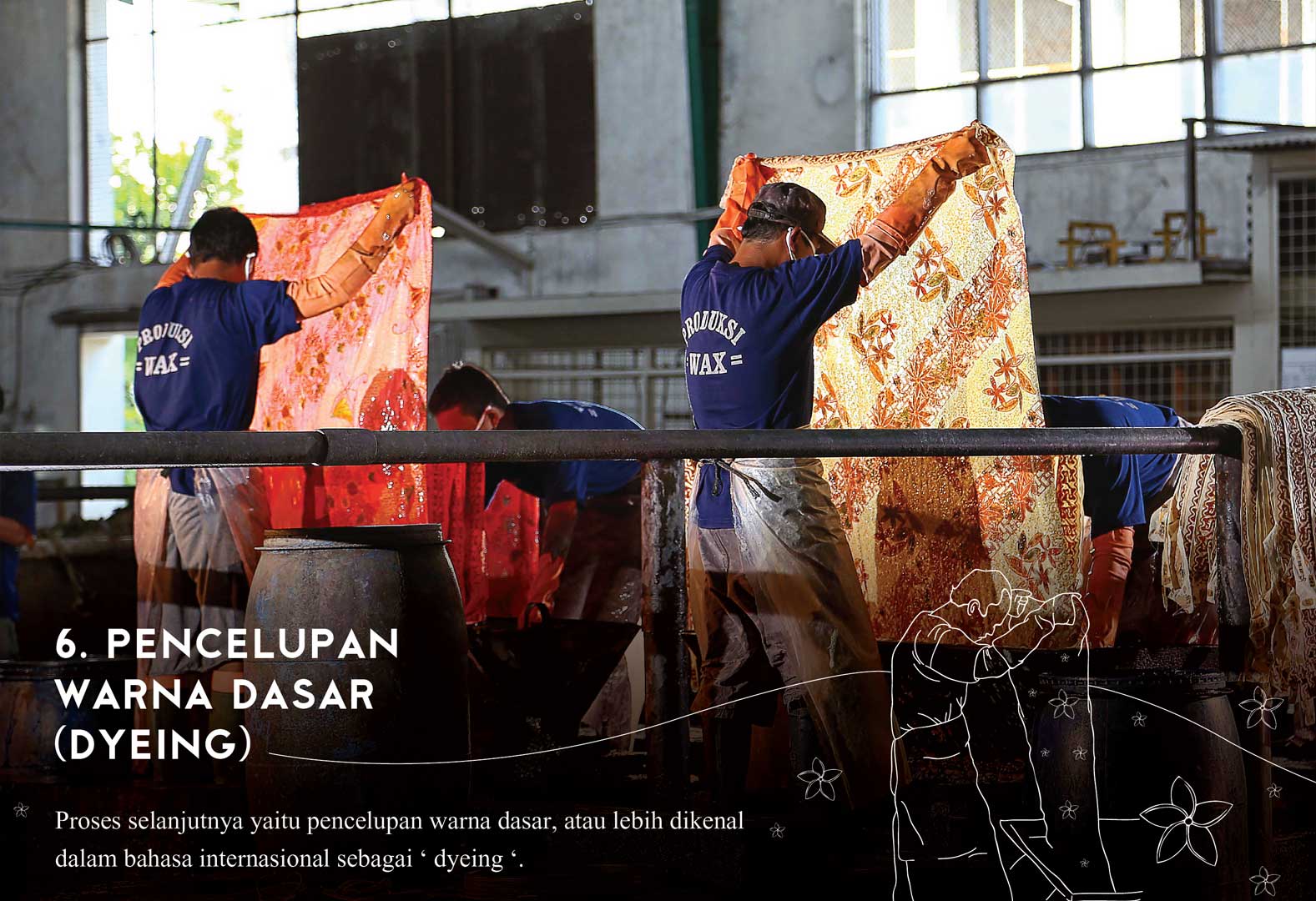 6. Pencelupan Warna Dasar (Dyeing)